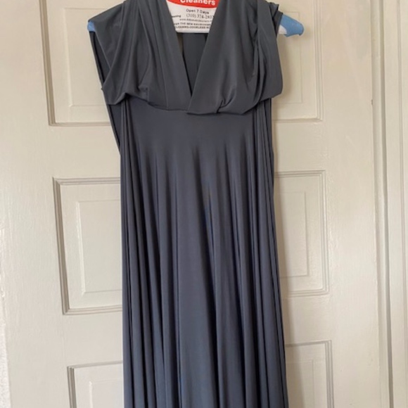 TwoBirds Charcoal Bridesmaid Dress - Picture 2 of 7